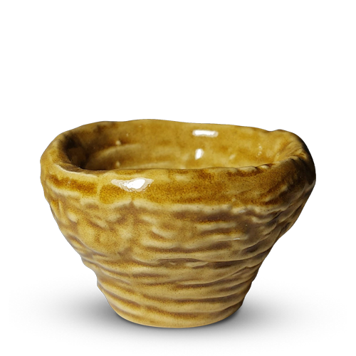 D´BELÉM - COPO FORMATO DE PASTEL DE NATA EM PORCELANA